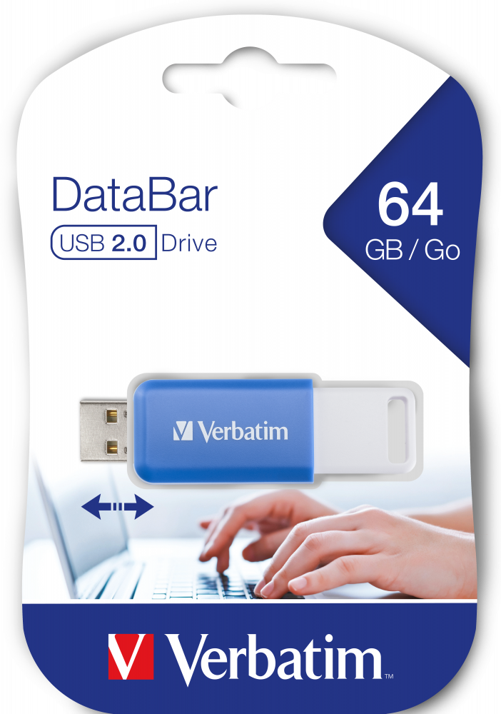 DataBar USB-station 64 GB blauw