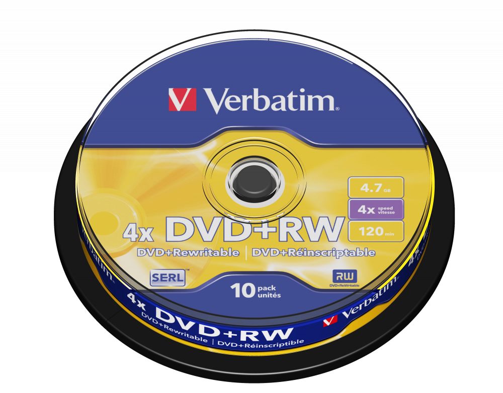 DVD+RW matzilver