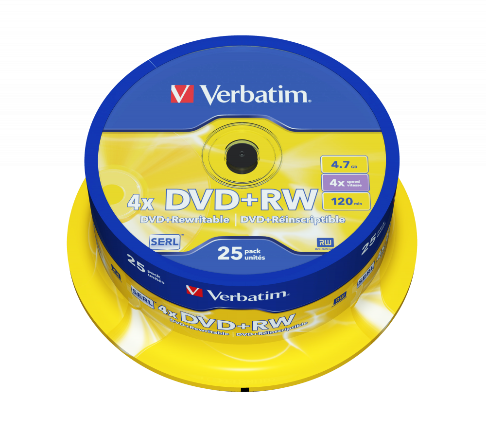 DVD+RW matzilver