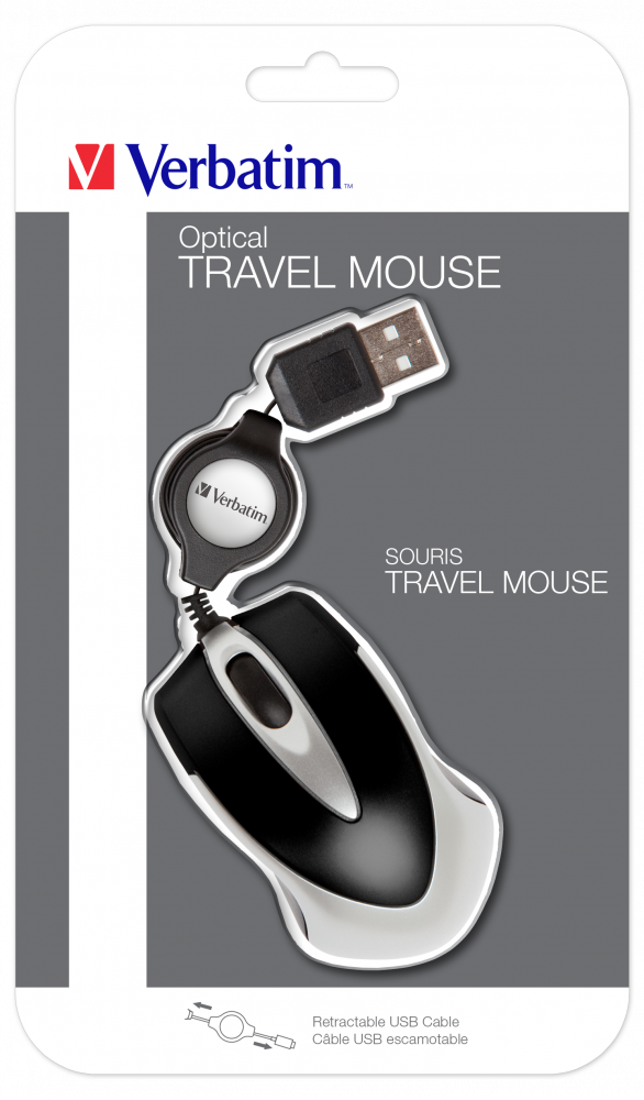 Go Mini Optical Travel Mouse - Zwart