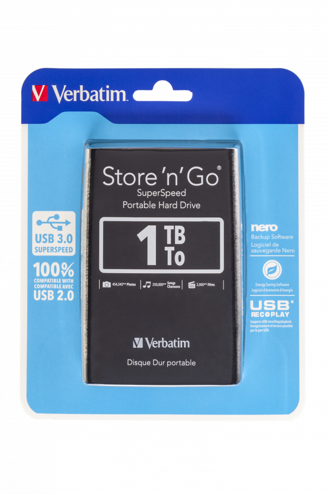 Store 'n' Go USB 3.0 Draagbare harde schijf - 1 TB zwart