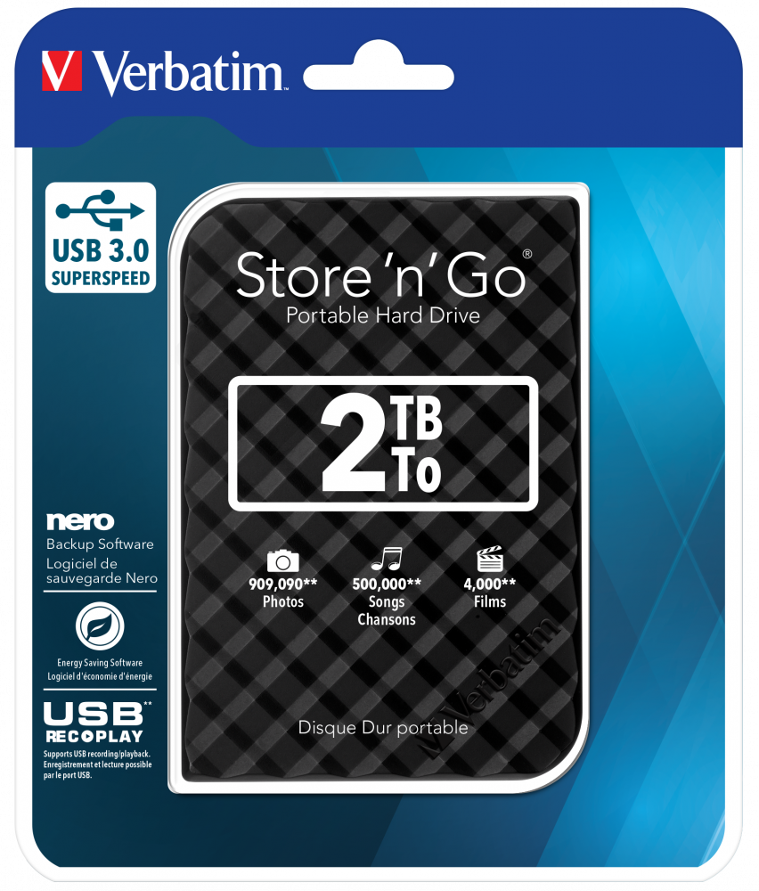 Store 'n' Go USB 3.0 Draagbare harde schijf - 2 TB zwart