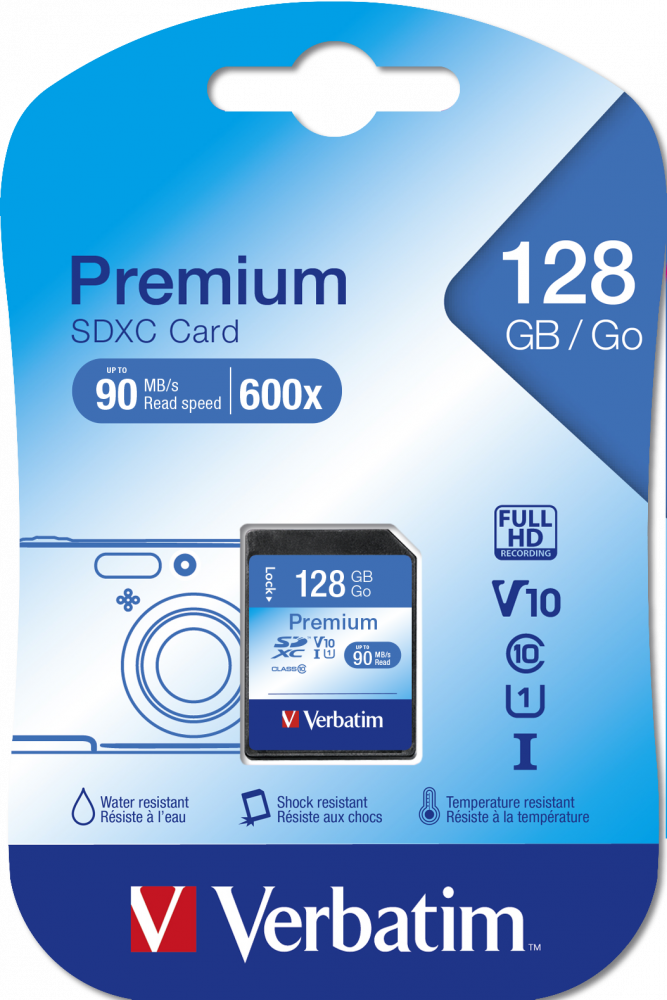 Premium U1 SDXC geheugenkaart van 128 GB