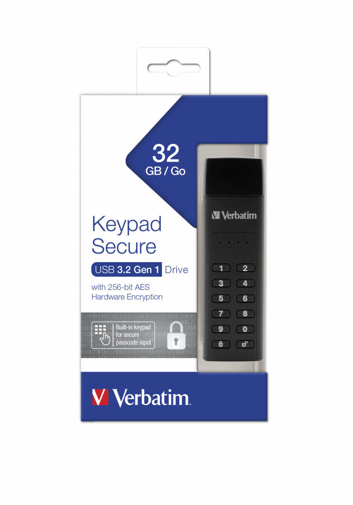 Keypad Secure USB-station USB 3.2 Gen 1 - 32 GB