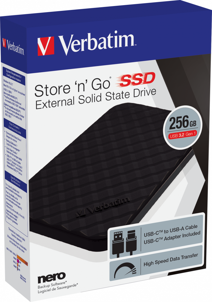 Store 'n' Go draagbare SSD USB 3.2 GEN 1 256GB