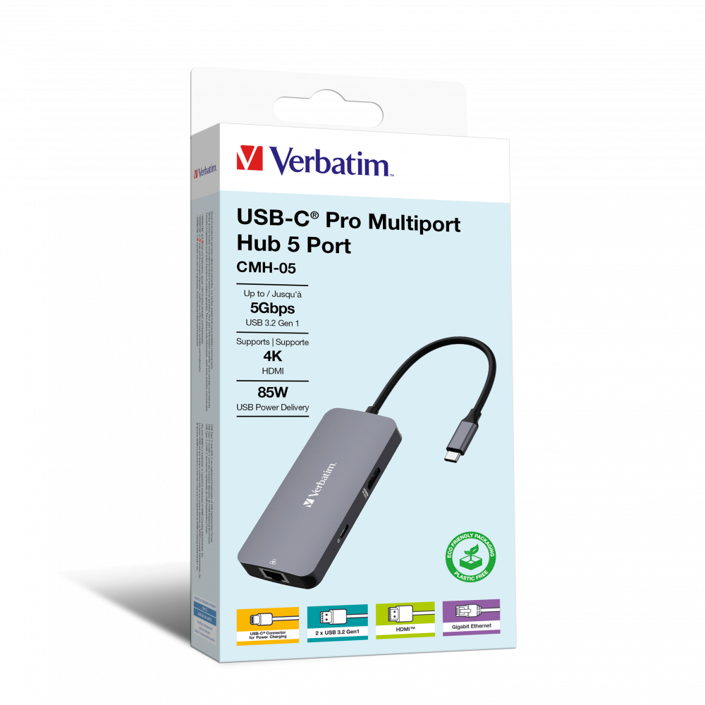 USB-C Pro multipoort-hub CMH-05: 5 poorten