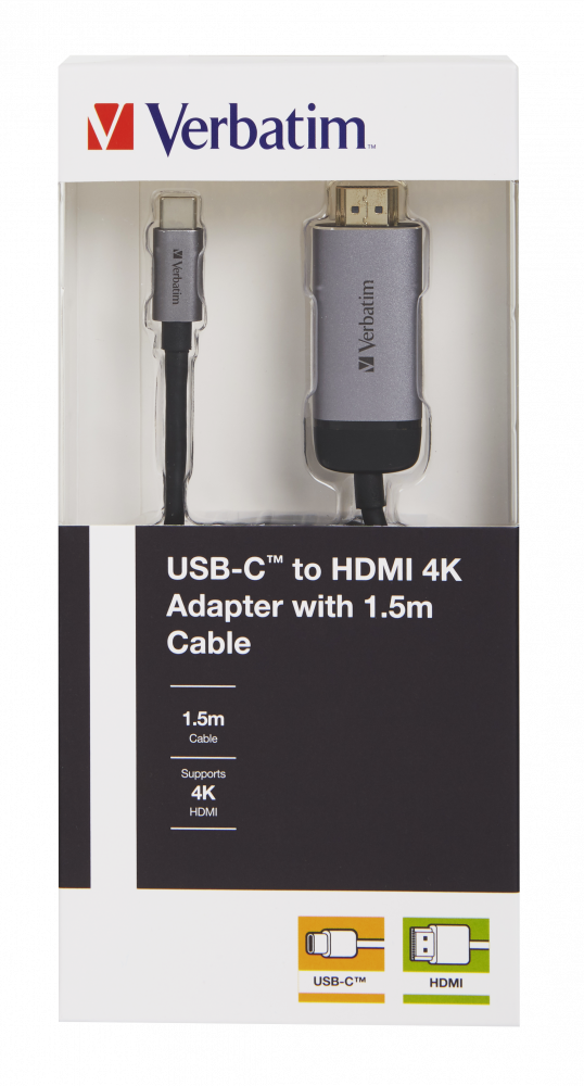 USB-C™ naar HDMI 4K-adapter met 1,5 m kabel