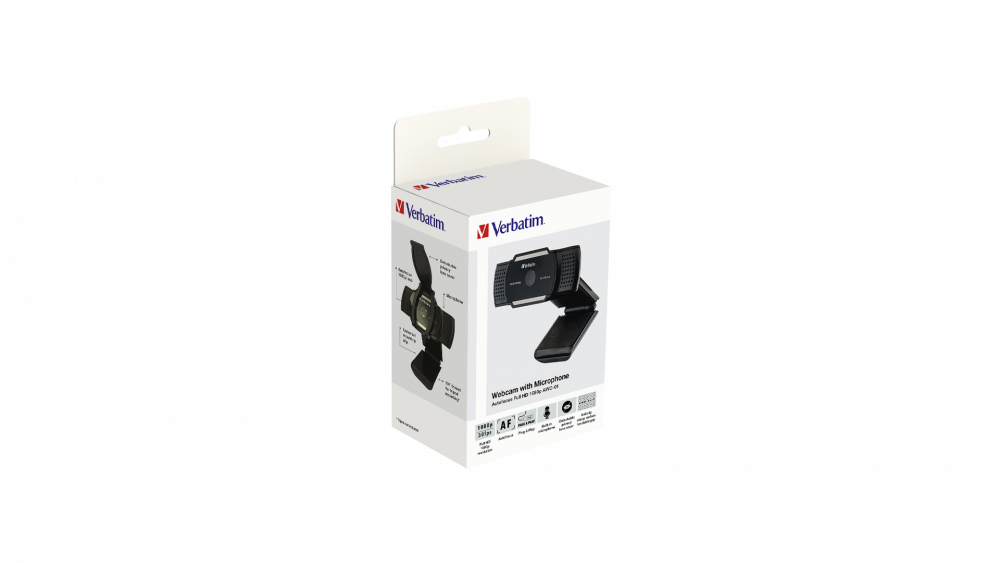 Webcam met microfoon Full HD 1080p Autofocus AWC-01